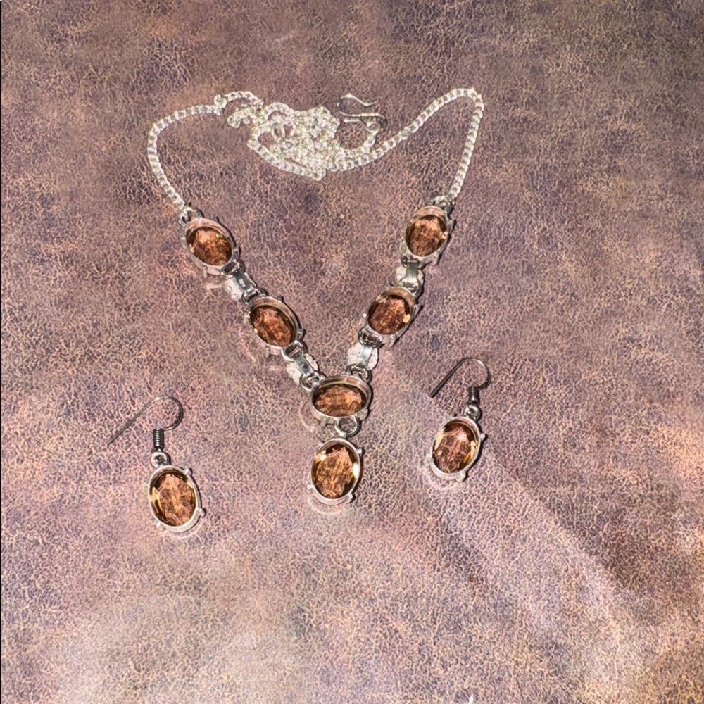 Smokey Topaz Jewelry Set - Picture 9 of 14